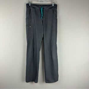 Figs Gray Kade Cargo Scrub Nursing Medical Pants Size Small Tall